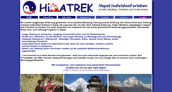Desktop Screenshot of nepal.himatrek.de