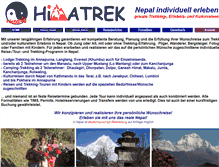 Tablet Screenshot of nepal.himatrek.de